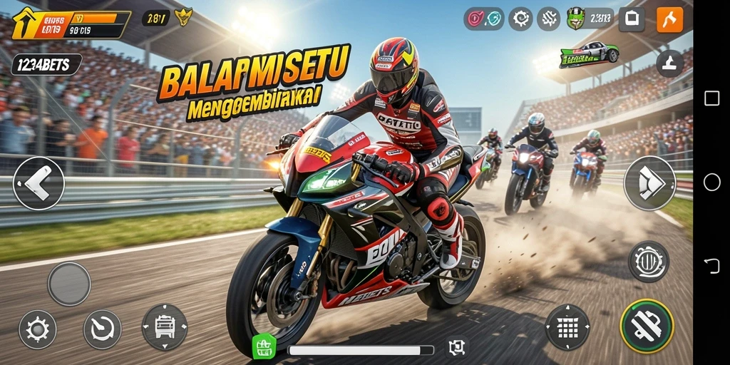 Tampilan gameplay seru dan mendebarkan dari 1234BETS.