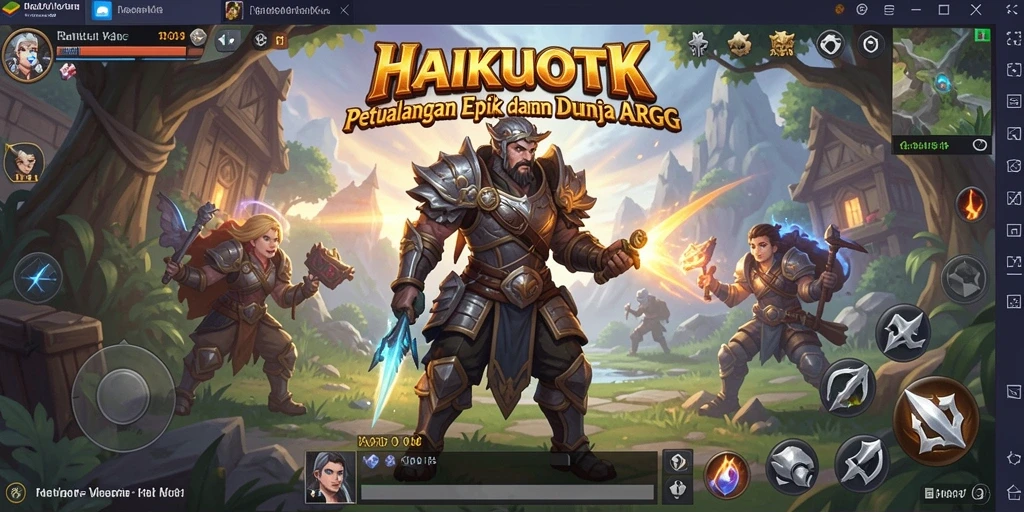 Tampilan gameplay HAIKUOTK yang menegangkan dan penuh aksi.