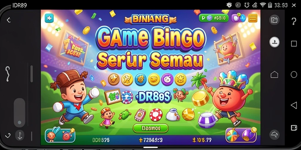 Tampilan gameplay menarik dari IDR89 dengan suasana Bingo seru.