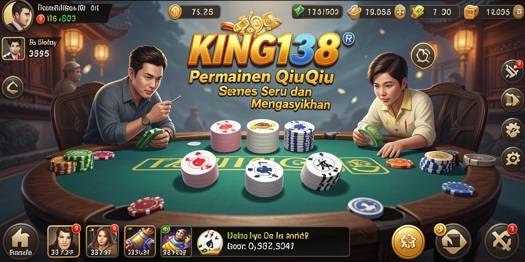 Screenshot KING138 menampilkan suasana seru permainan QiuQiu.